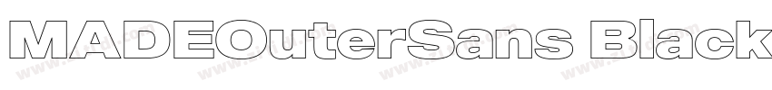 MADEOuterSans Black字体转换